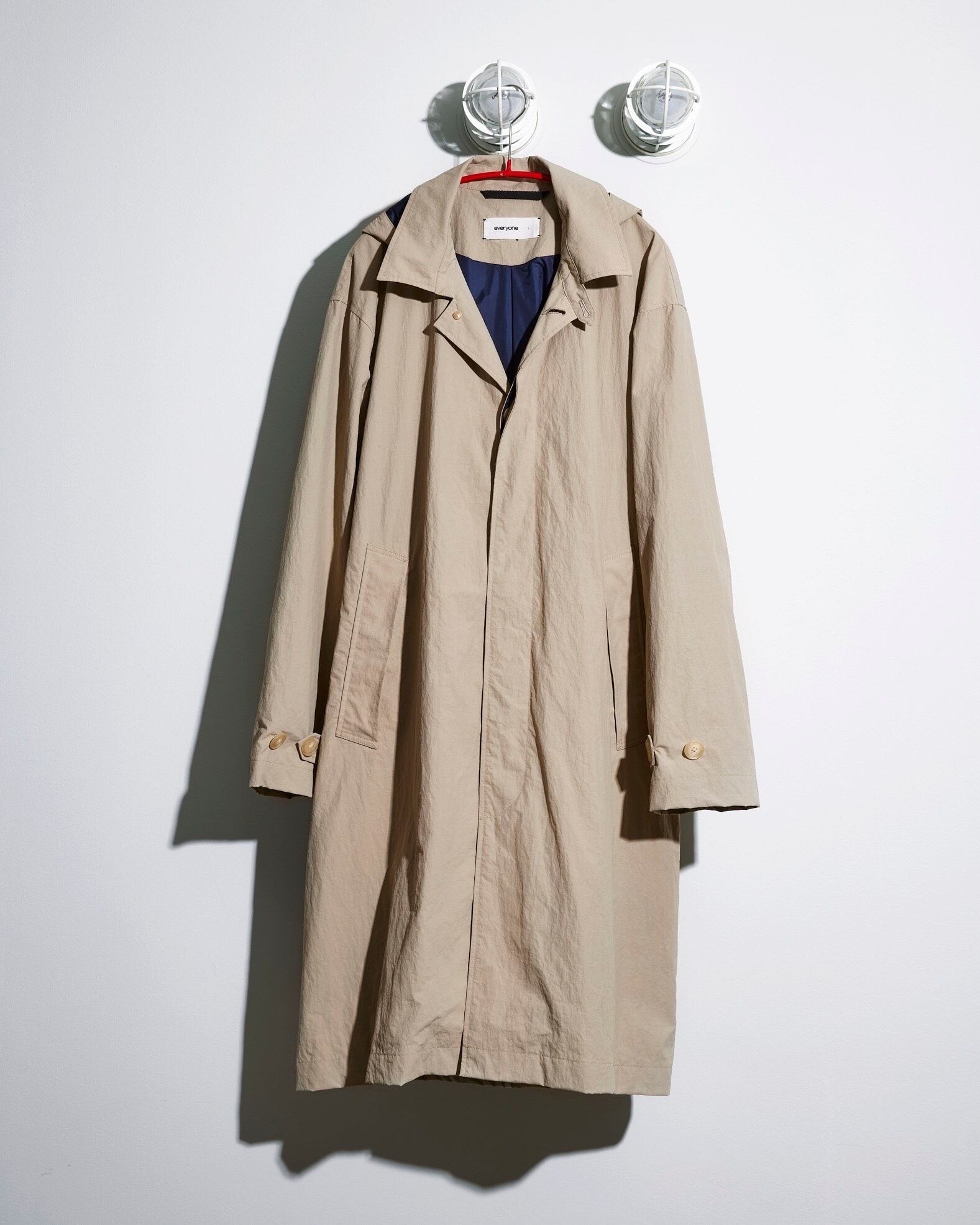 everyone NYLON SOUTIEN COLLAR COAT