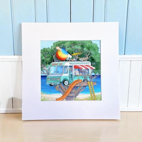 アート 12×12inchi  / WOODEN WAVE ハワイ