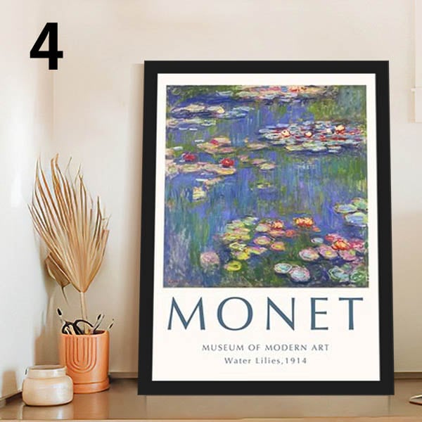 単品 33×43cm アートパネル 枠付きフレーム絵画 世界名画 モネ 印象派