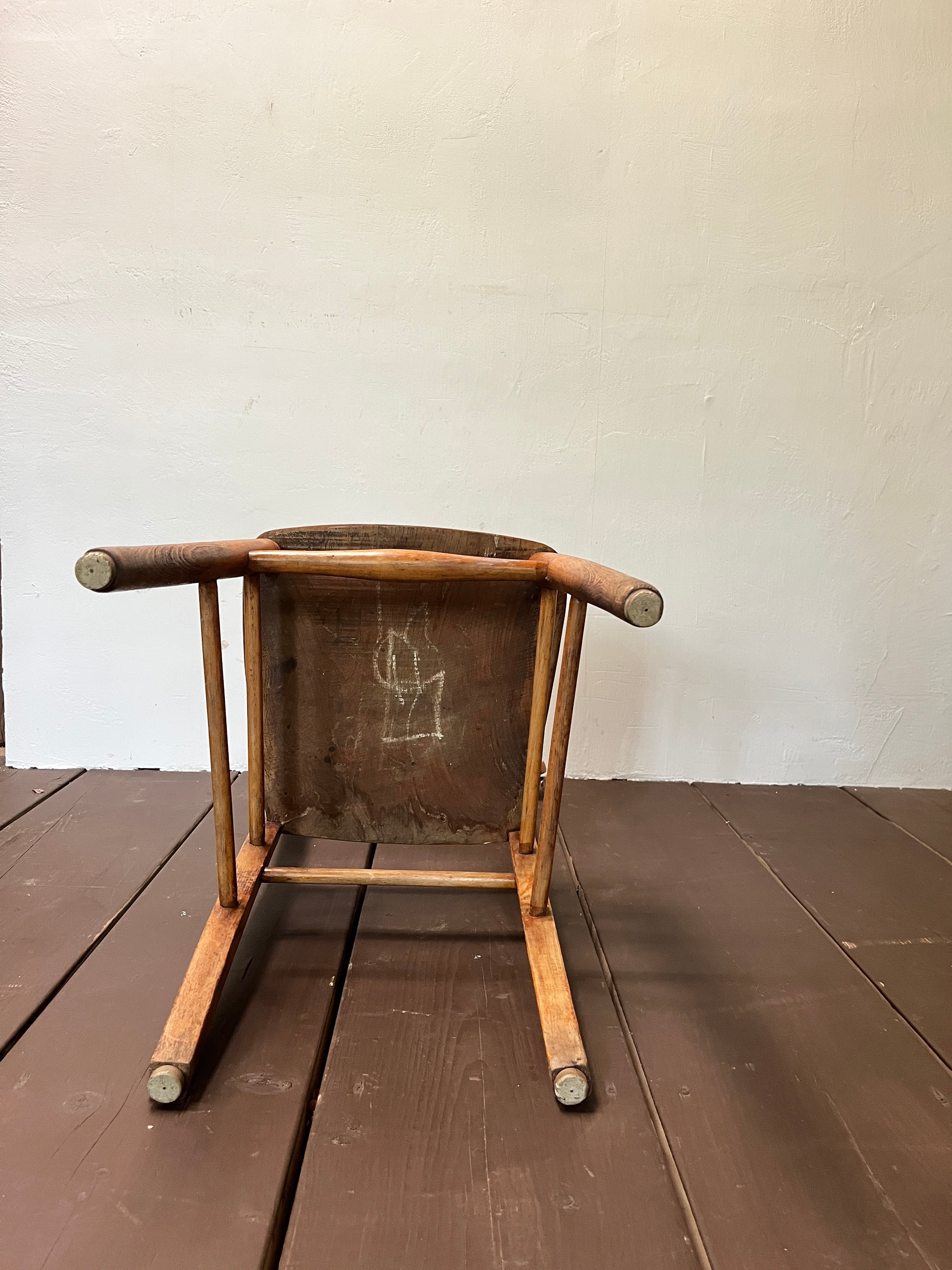 Antique school chair 1910-30's U.K＜アンティークチェア・イギリス