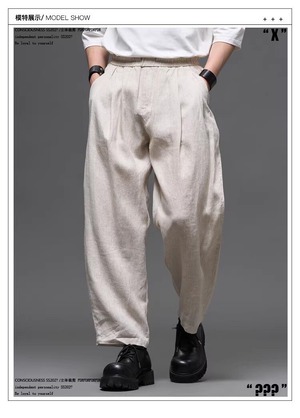 RFDRFD 26SS ワイドストレート リネンパンツ