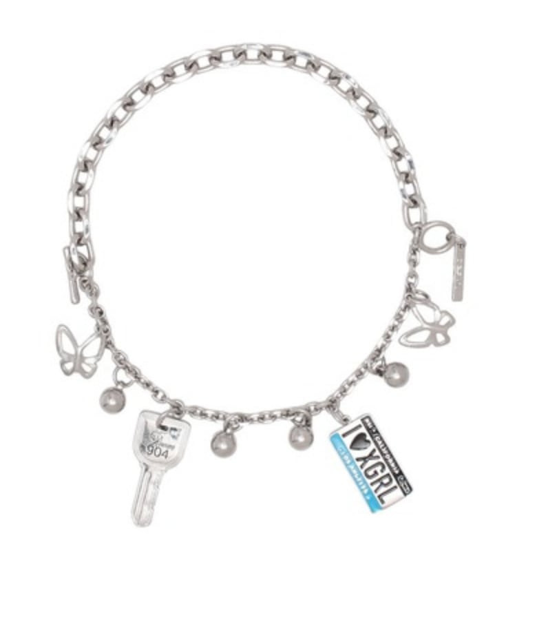 X-girl】SENTIMENTAL VALUE CHARMS BRACELET ブレスレット【エックス