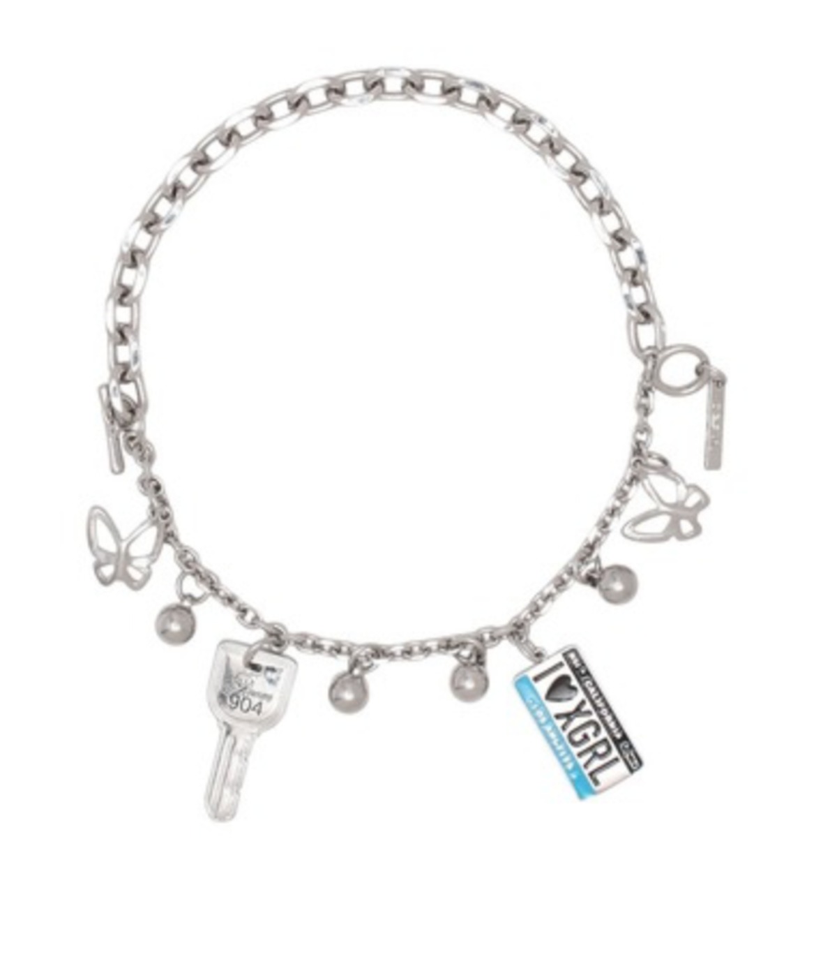 X-girl】SENTIMENTAL VALUE CHARMS BRACELET ブレスレット【エックス