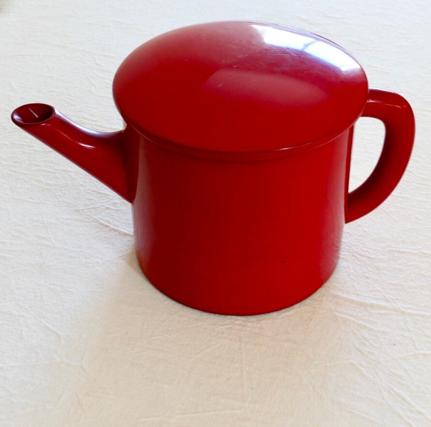 30372】輪島塗ミニ湯とう 赤 明治 1個/ Wajima Nuri Small Water Pot