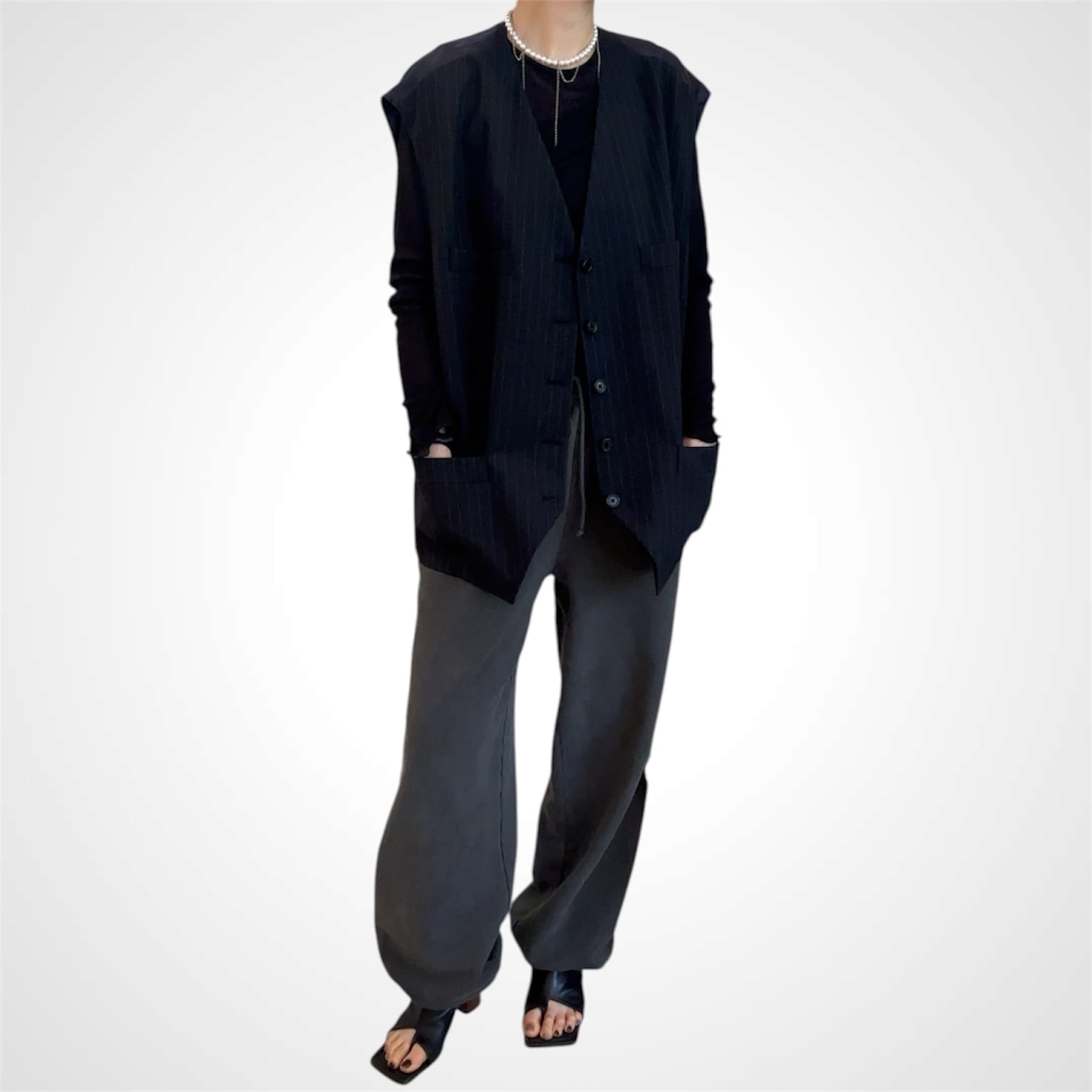 INSCRIRE Wool Over Size Gilet | ritwo___