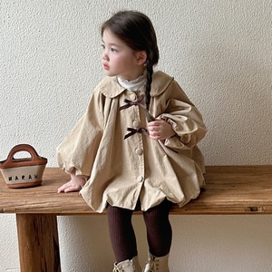 秋リボンデザイントレンチコート