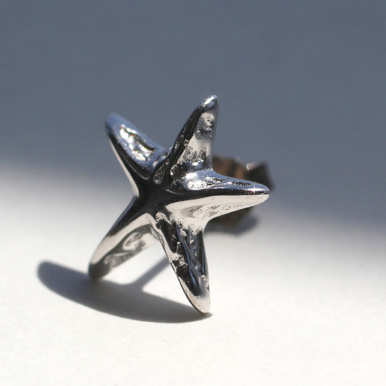 【ネコポス便】 ピアス シルバー925 スタッズスターピアス  1802