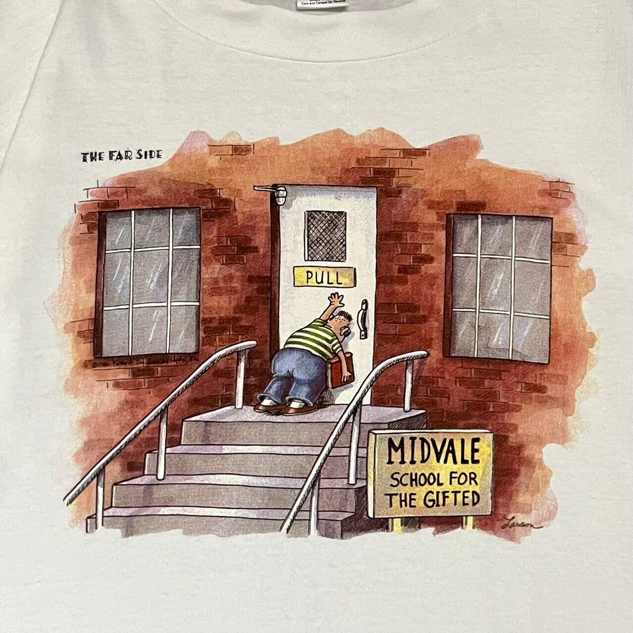 80s(1986) THE FAR SIDE Funny Print Tee USA製 | VOLAR