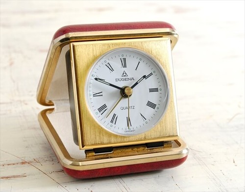 ドイツ ヴィンテージ DUGENA ドゥゲナ トラベル時計 電池式 アンティーク トラベルクロック ig0909