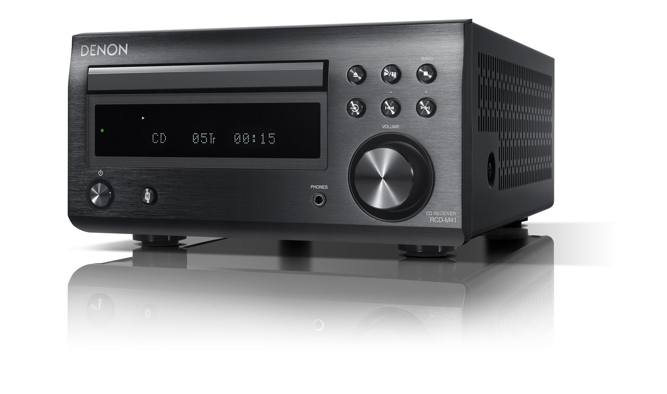 【数量限り】デノン Denon RCD-M41 ワイドFM AM/FMラジオチューナー ディスクリートアンプ搭載 BluetoothR対応 CDレシーバー ブラック RCD-M41K