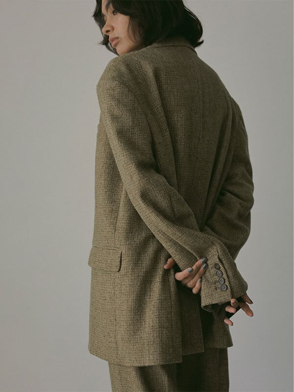 ETRE TOKYO(エトレトウキョウ) チェックツィードテーラージャケット