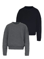 JCAESAR STUDIO Cable Sleeve Cotton Knit