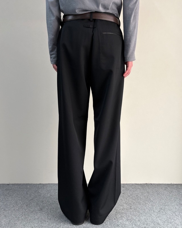 【jean paul gaultier homme】no-pleat wide straight trousers