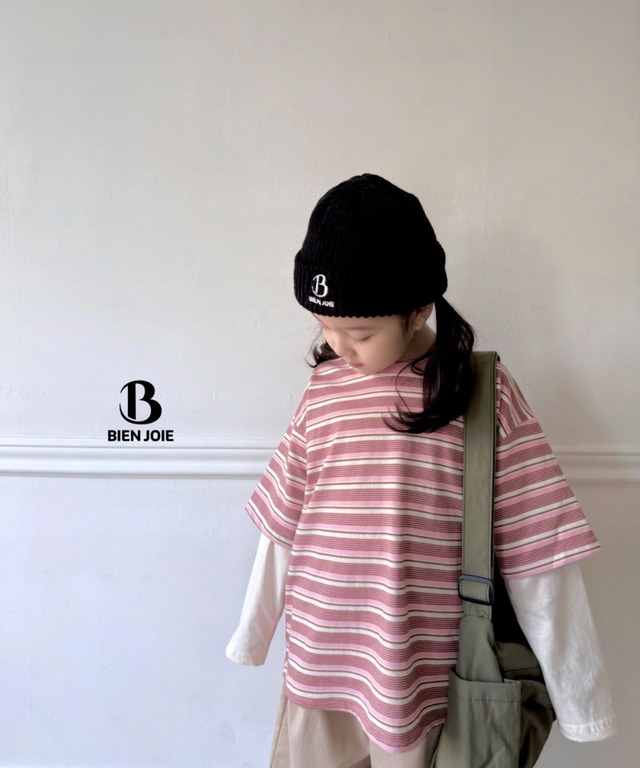 《送料無料》予約:ポロリレイヤードT【BIENJOIE】