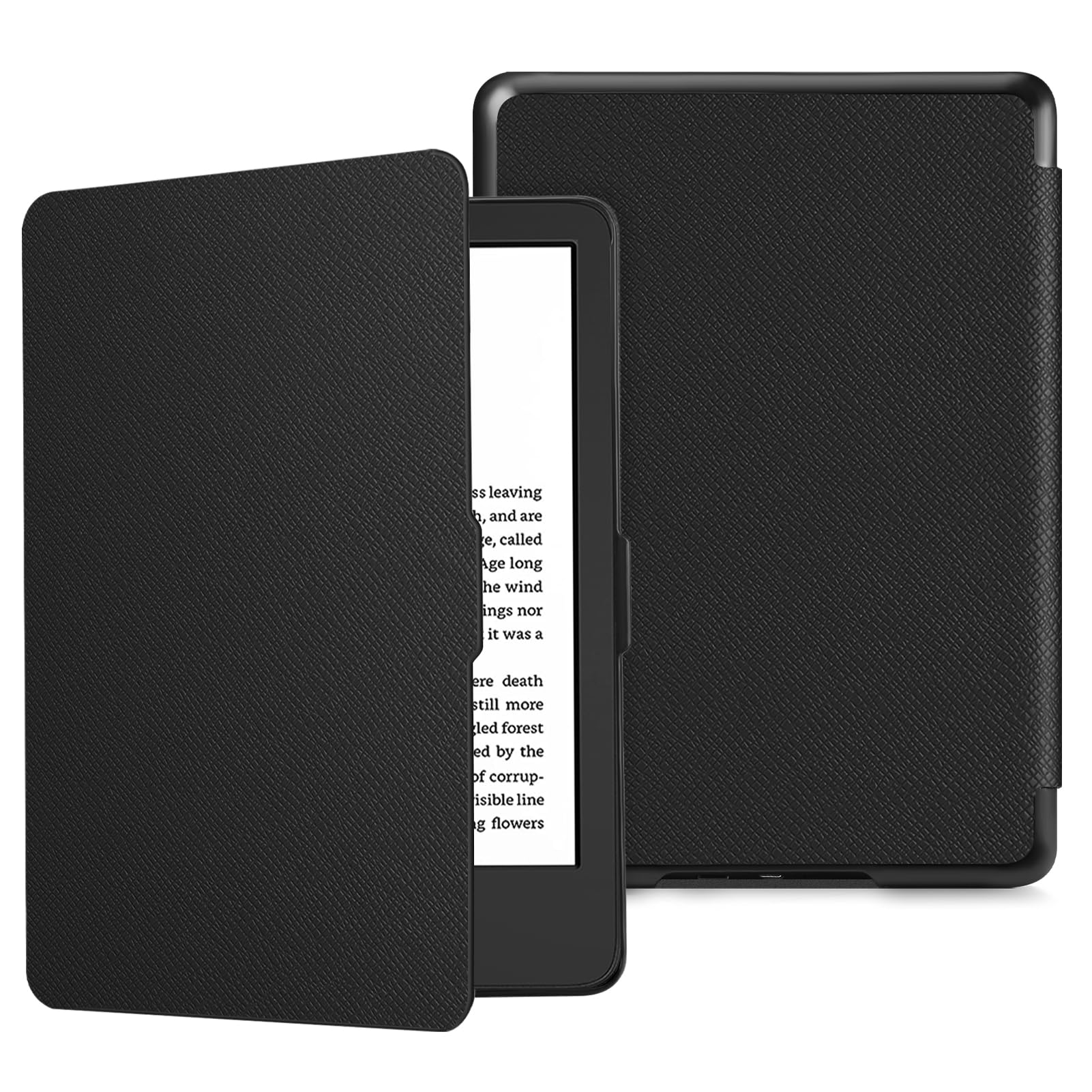 【在庫のみ】Fintie for Kindle 第11世代 ケース 2024/2022年発売 Newモデル 6インチ用ケース 保護カバー 軽量 薄型 オートスリープ機能付き(1ブラック)