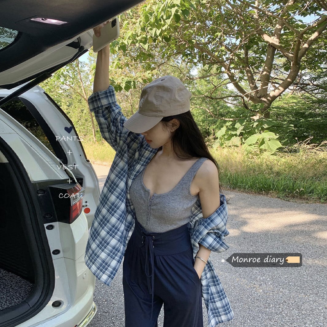 スタイル格子柄シャツ 薄手ジャケット サマートップス ロング 夏物 モンロー87593697723