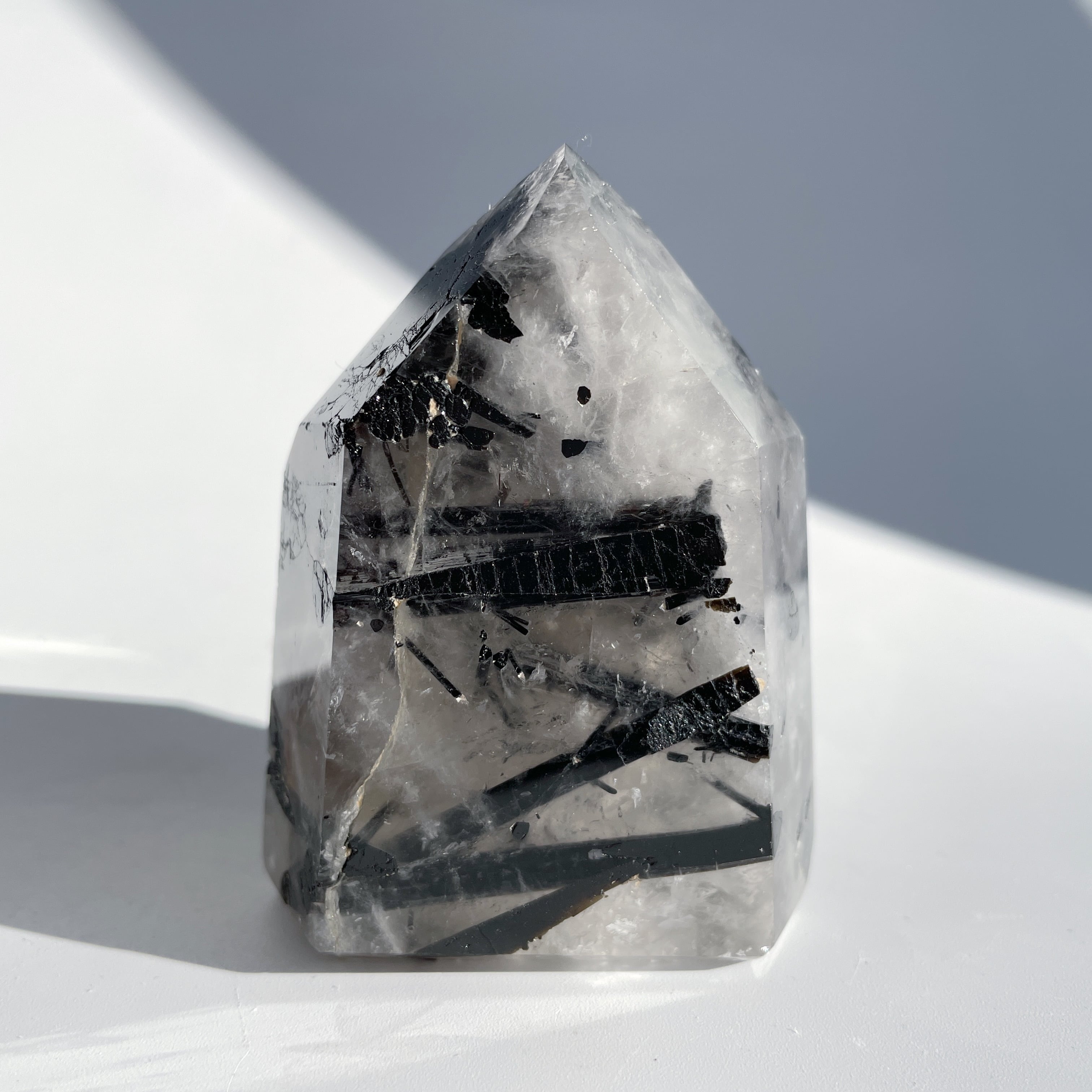 ブラックトルマリンインクォーツ タワー02◇Black Tourmaline ブラックトルマリンインクォーツ タワー02◇Black Tourmaline