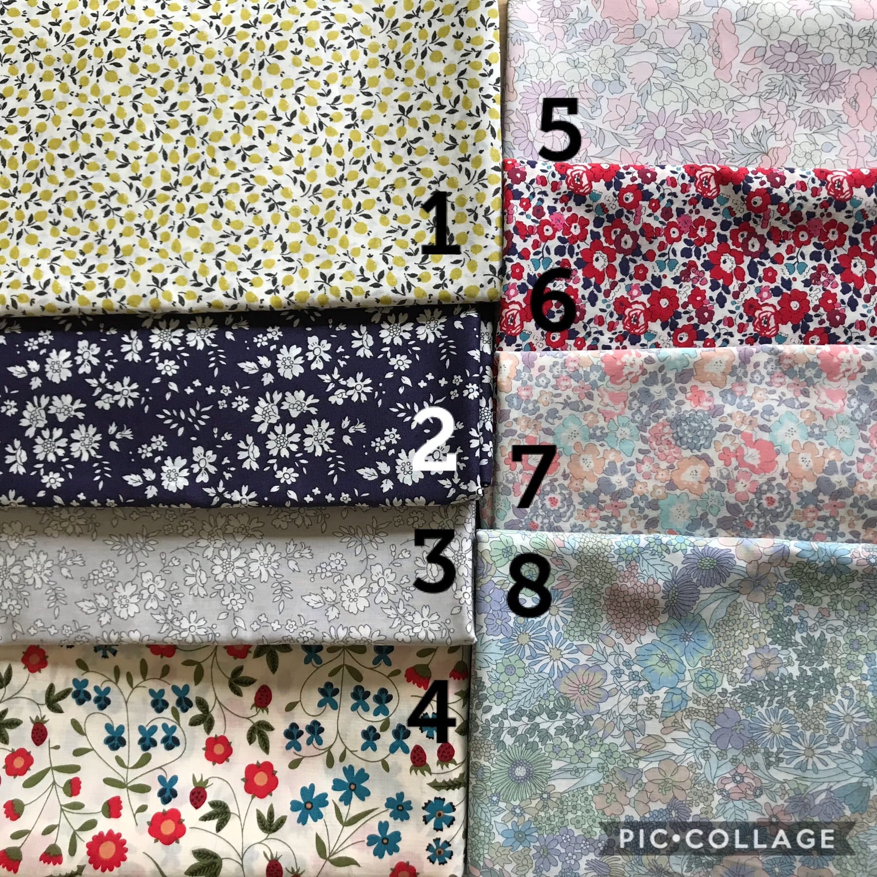 オーダー用 リバティ 生地一覧 No.8 *chamiko 末永く handmade*