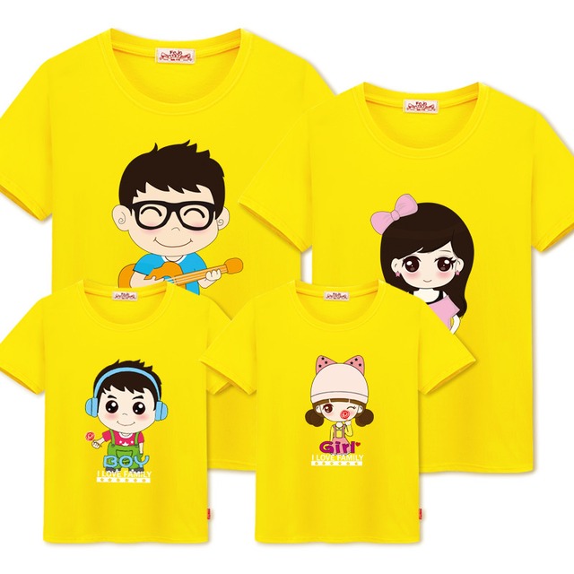 ネットセレブ親子サマードレス21トレンディなTシャツ3人家族ドレスラージサイズルーズファミリードレス半袖 ショート ハーフスリーブ 大きめサイズ 夏物 feja旗舰店 feja旗舰店78487634259