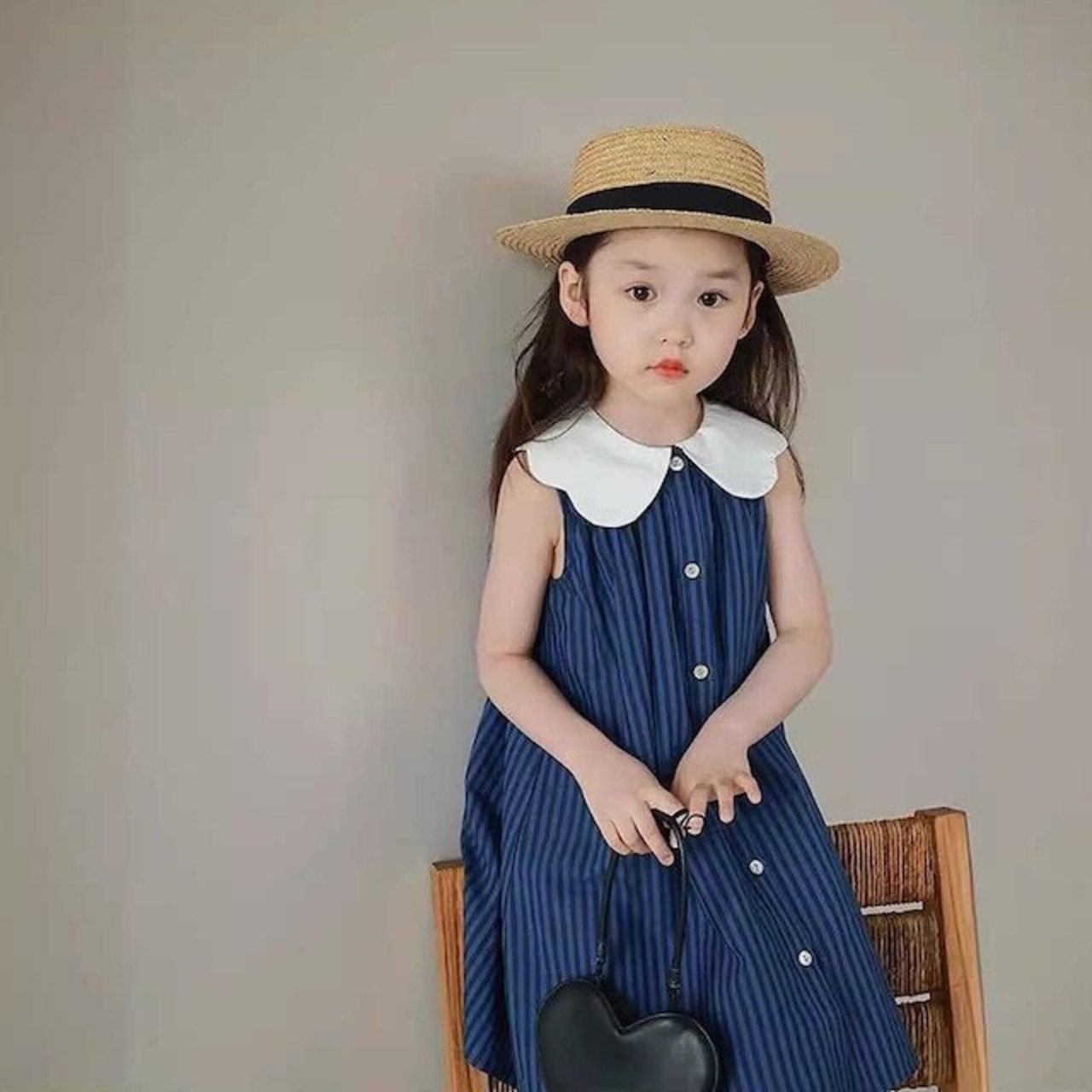 夏花びらカラーワンピース