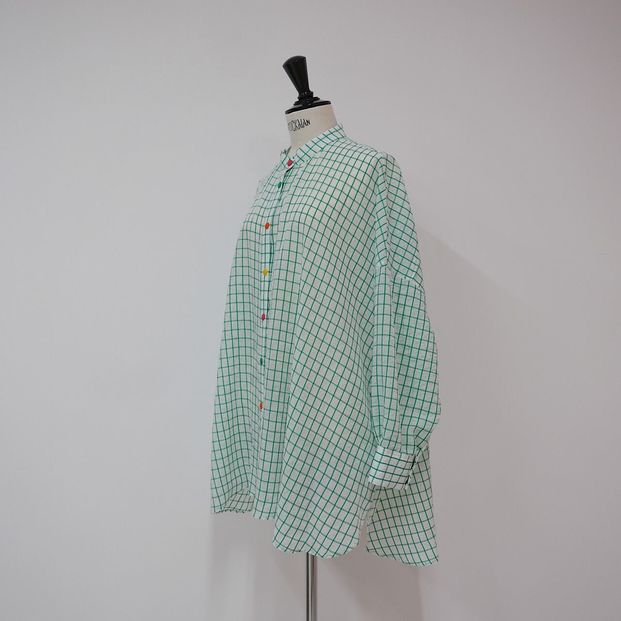 LINKABLE リンカブル　チェックシアーシャツ グリーン チェックシアーシャツ(グリーン) | LINKABLE