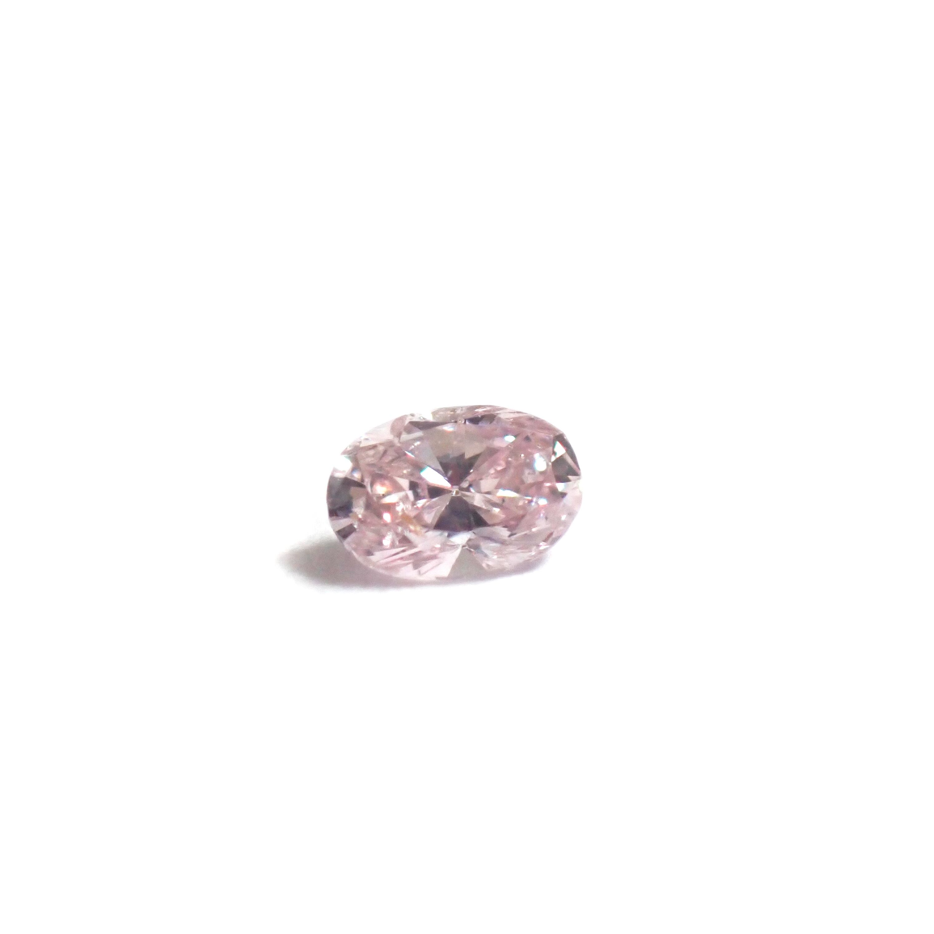 特別価格】 0.072ct Fancy Light Purplish Pink SI2 ピンク