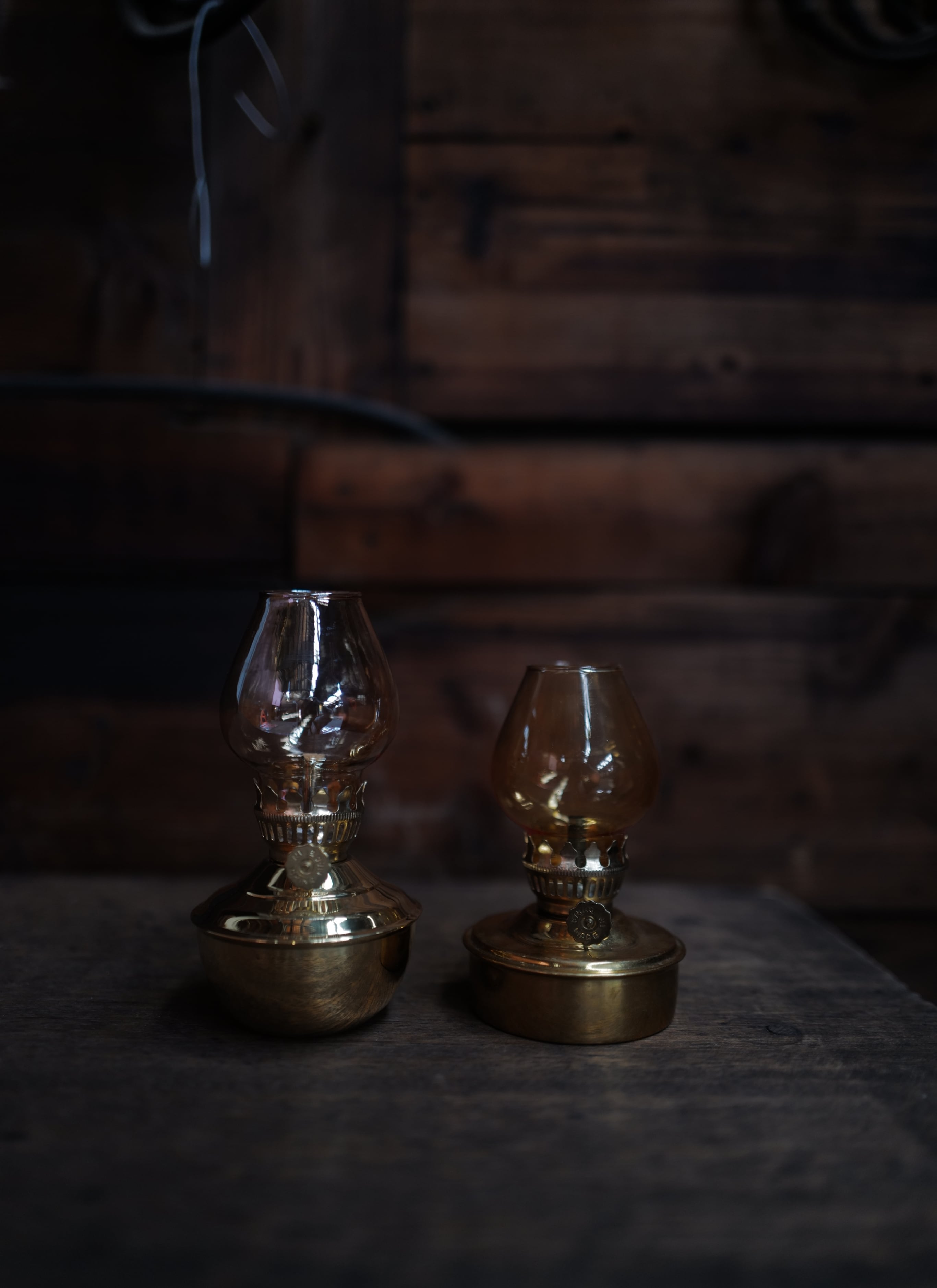 真鍮無垢の5灯ランプ ペンダントライト / 丸 S (真鍮無垢) | dij