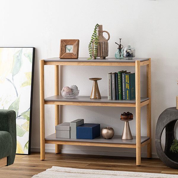 CALM オープンシェルフ（幅83.5×高さ80cm ） 【 棚 シェルフ ワイド