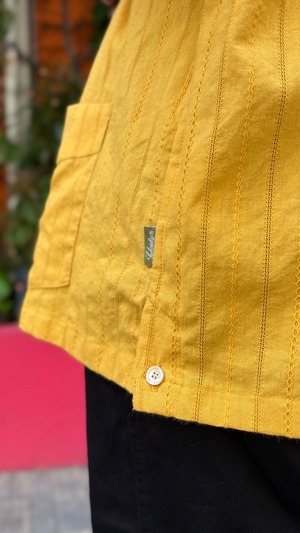 Subciety / Leno cloth guayabera shirt / 152-22125