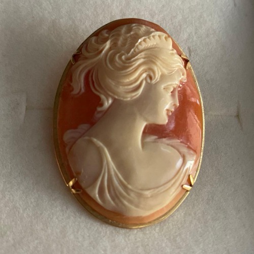 HOMICO カメオ ブローチ