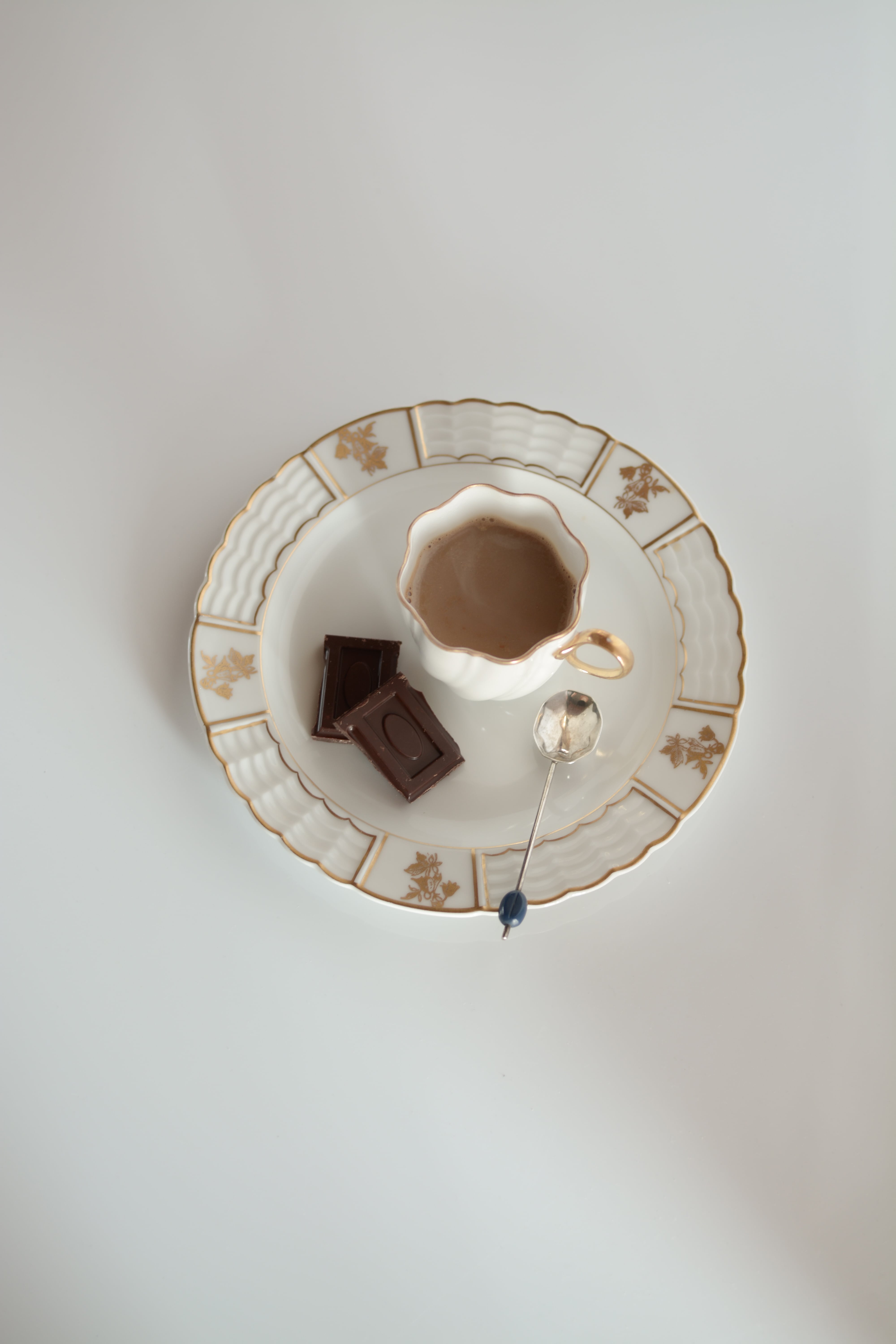 French vintage cake plate Limoges Lanternier Ⅱ