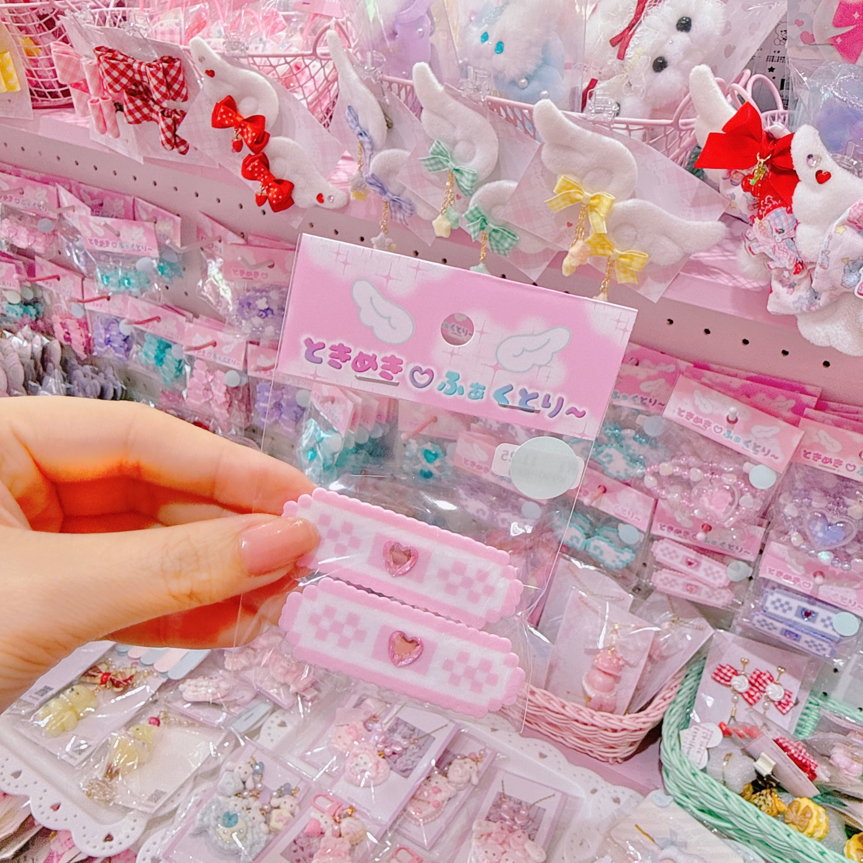 【R1】11-25シングルばんそうこうツインヘアクリップ