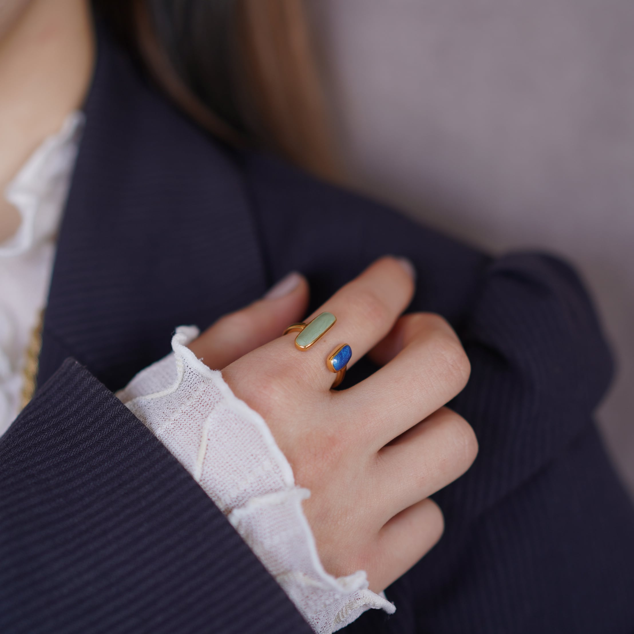 アジャスタブル・エナメル・リング | jojono