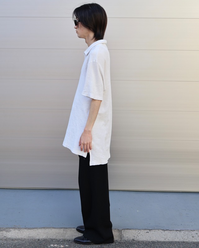 COMME des GARCONS SHIRT pile zip polo