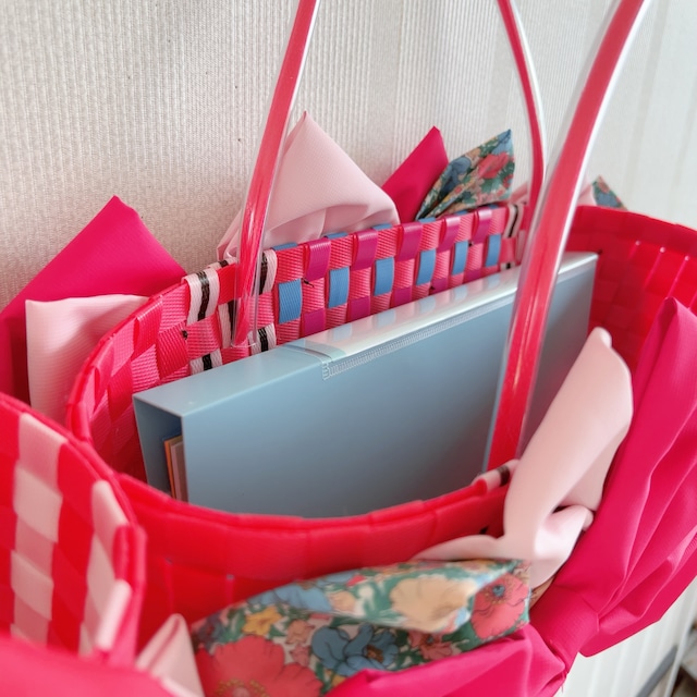 プラかごリボンバッグ