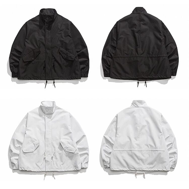 ★SOLID COLOR DRAWSTRING JACKET　　　A0731