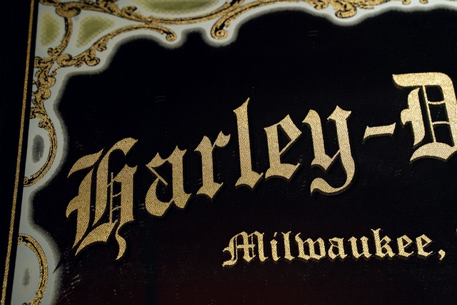Official Harley Davidson Vintage Mirror Sign