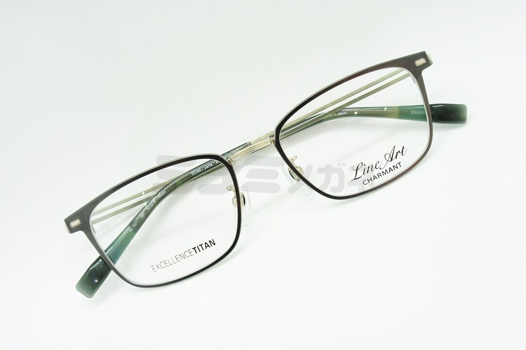 Line Art メガネ CHARMANT XL1807 BK brio ウェリントン