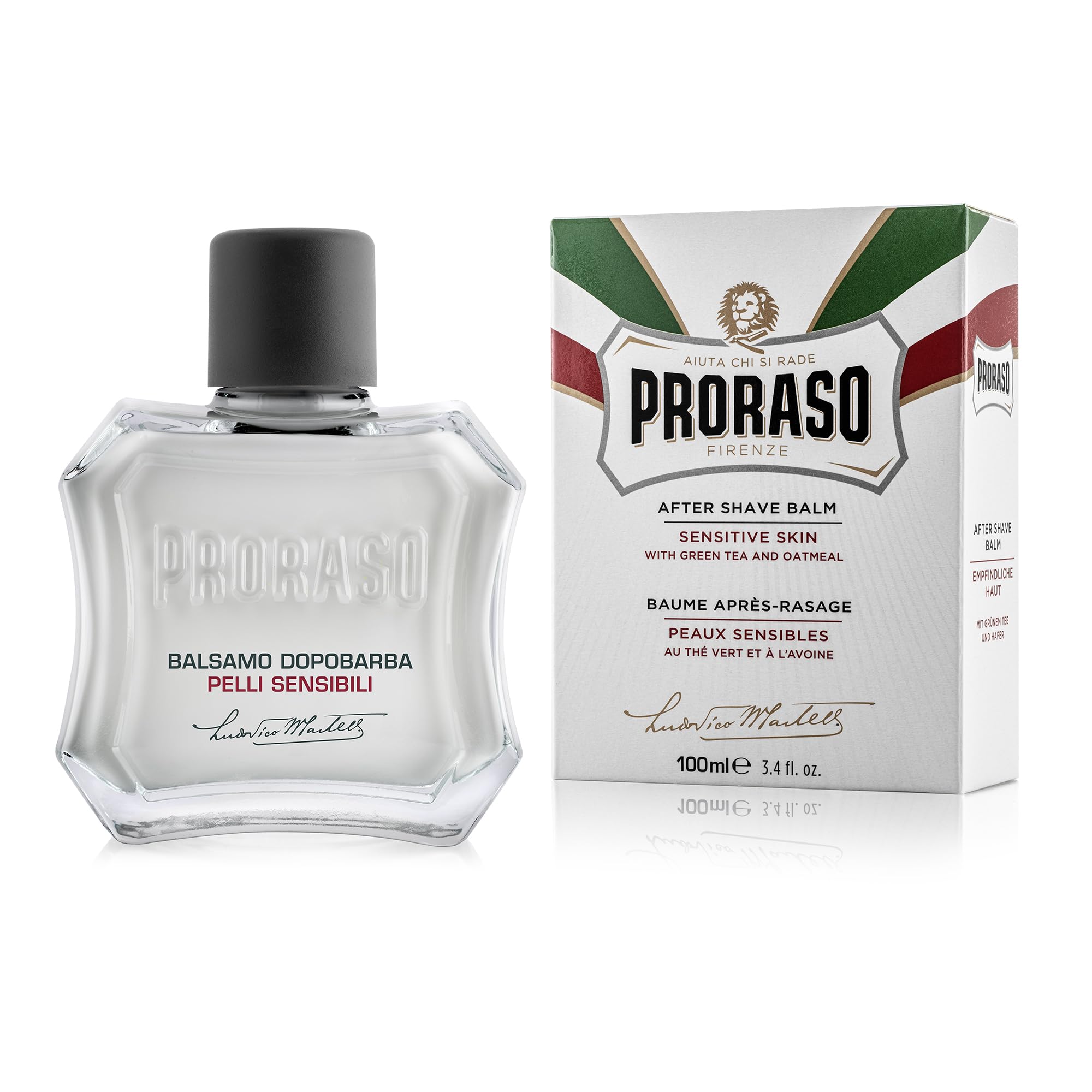 【努力特価】PRORASO(ポロラーソ) アフターシェーブバーム センシティブ アフターシェーブ 乳液 敏感肌 髭剃り スキンケア イタリア製 100ml 100ミリリットル (x 1)
