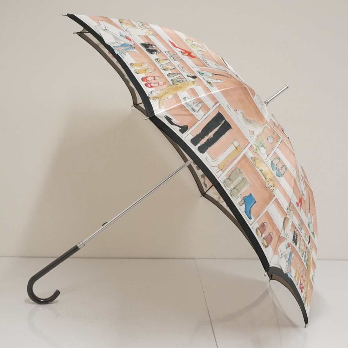 傘 Kanematsu 銀座かねまつ USED品 シュークローゼット ネコ 高級