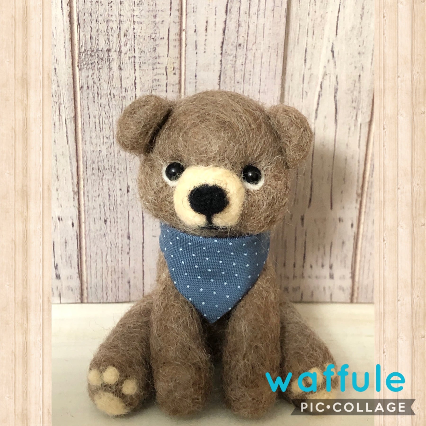 羊毛フェルト　大きい　くまさん 羊毛フェルト 大きい くまさん 【公式通販】