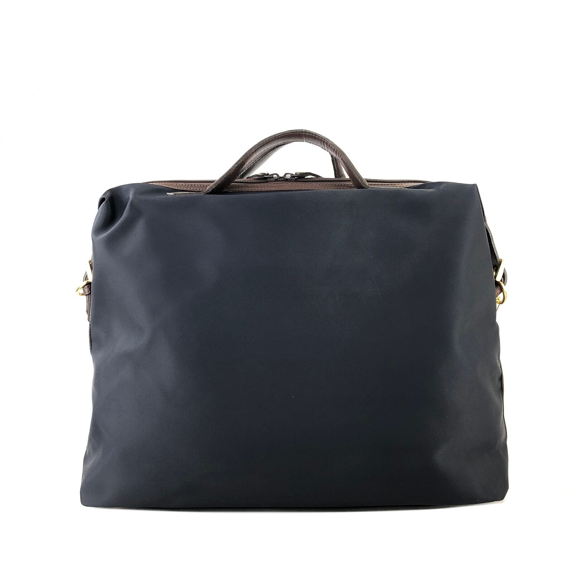 Yves Saint Laurent イヴ・サンローラン Y型押し ナイロン×レザー 2way