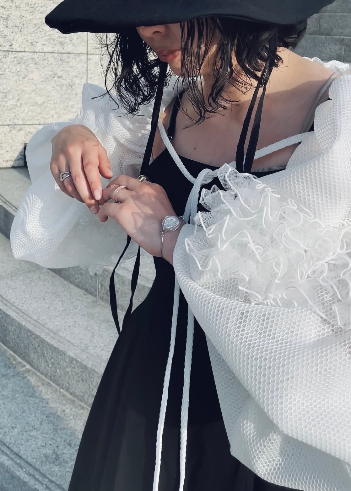【試着のみ】美品　ORIENT MILLINERY ポフミ　オリエントミリナリー 中古・古着通販】ORIENT MILLINERY (オリエントミリナリー) チュール