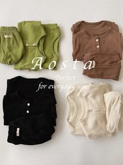 韓国子供服 / 26Autumn / Aosta / バターボタンTシャツ / 秋服 *S~XXL*