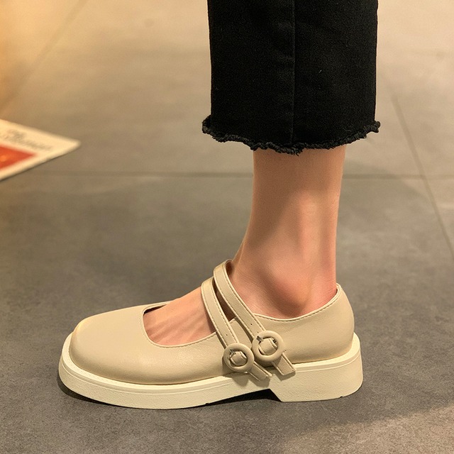 スタイルレザースプリングレッドスタンダードブラック 靴 シューズ レトロ 春物 部族の婦人靴3758289992