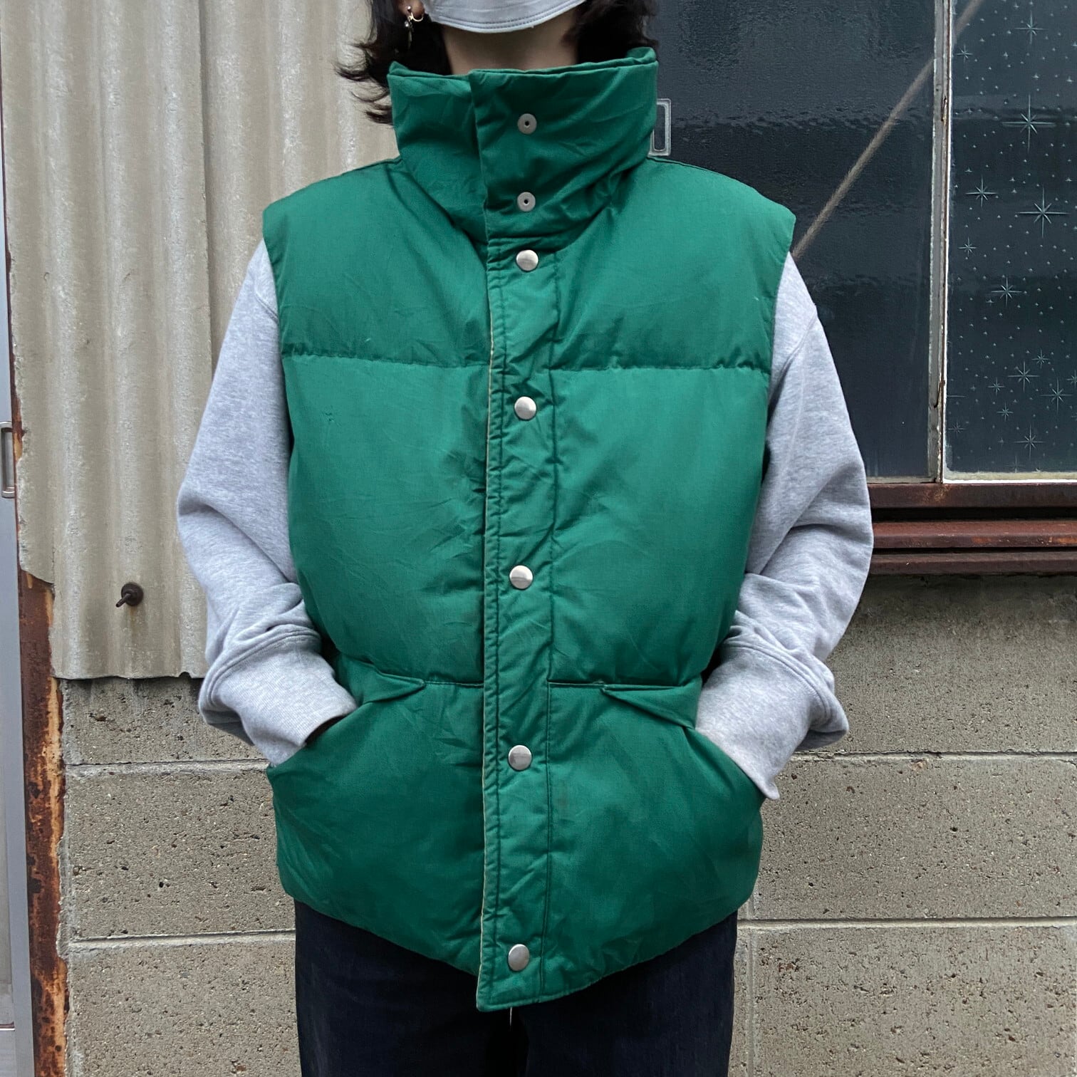 70年代 JCPenney ジェイシーペニー ダウンベスト メンズS 古着 70s 