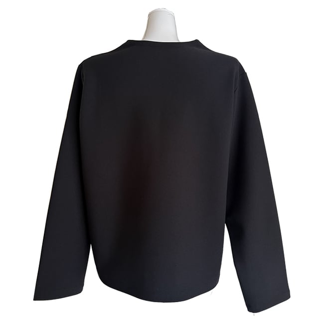 【超美品】コムコム スカラップレイヤードトップス カーデタイトレイヤードトップス[品番：MKSW0059416]｜dazzlin