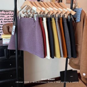 9色/ウールタッチミニスカート ・73409 9色/ウールタッチミニスカート ・73409