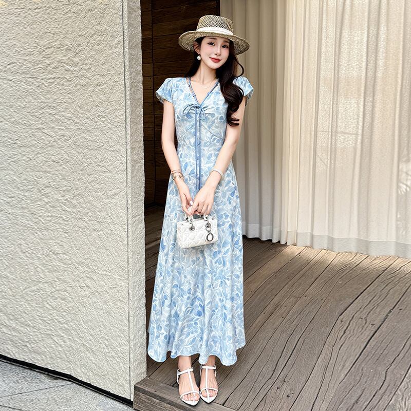 【dress】プリントワンピース M33173