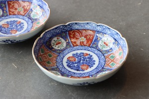 大聖寺伊万里 色絵 花文 小皿/Daisyo-ji Imari small plate